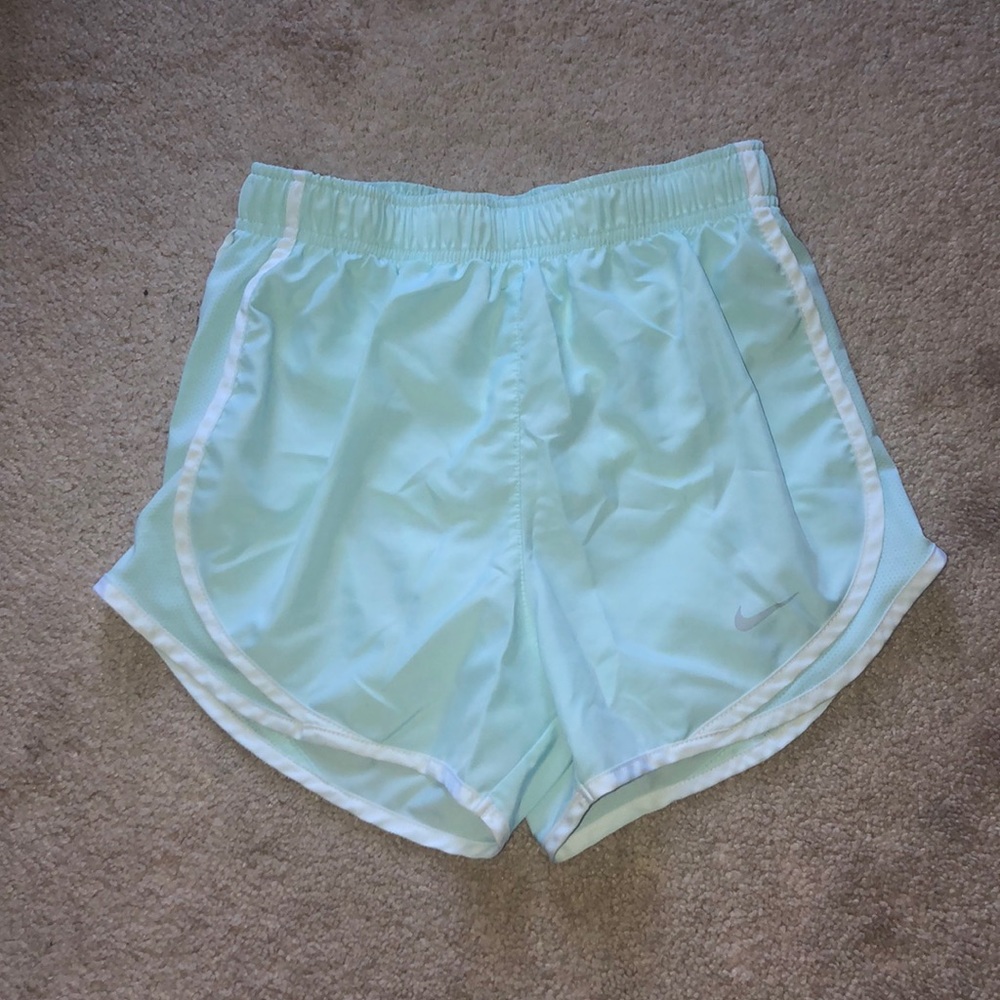 Nike light blue running shorts